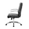 Officesource Studio Collection Mid Back Chair with Chrome Frame 696VBK - alternate 3